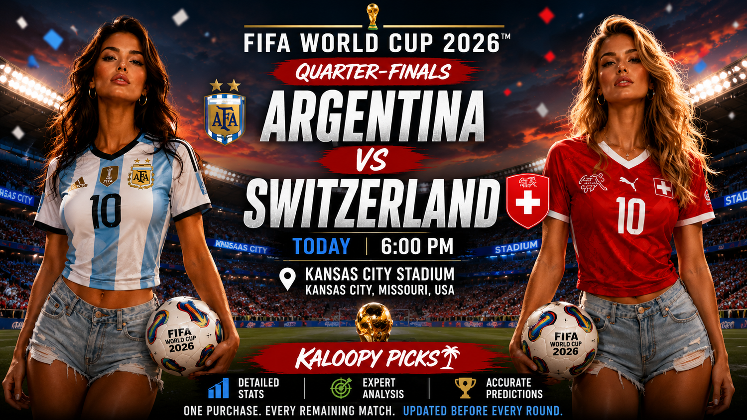 Kaloopy Picks 🇦🇷 Argentina vs 🇨🇭 Switzerland