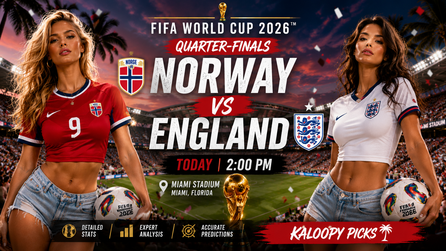 Kaloopy Picks - England vs Norway is Now Live