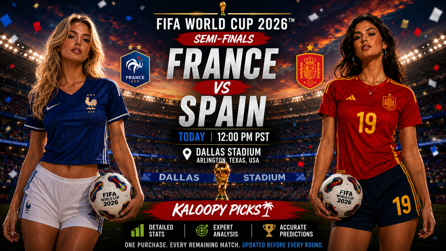 Kaloopy Picks SEMI FINAL 🇫🇷 France vs 🇪🇸 Spain