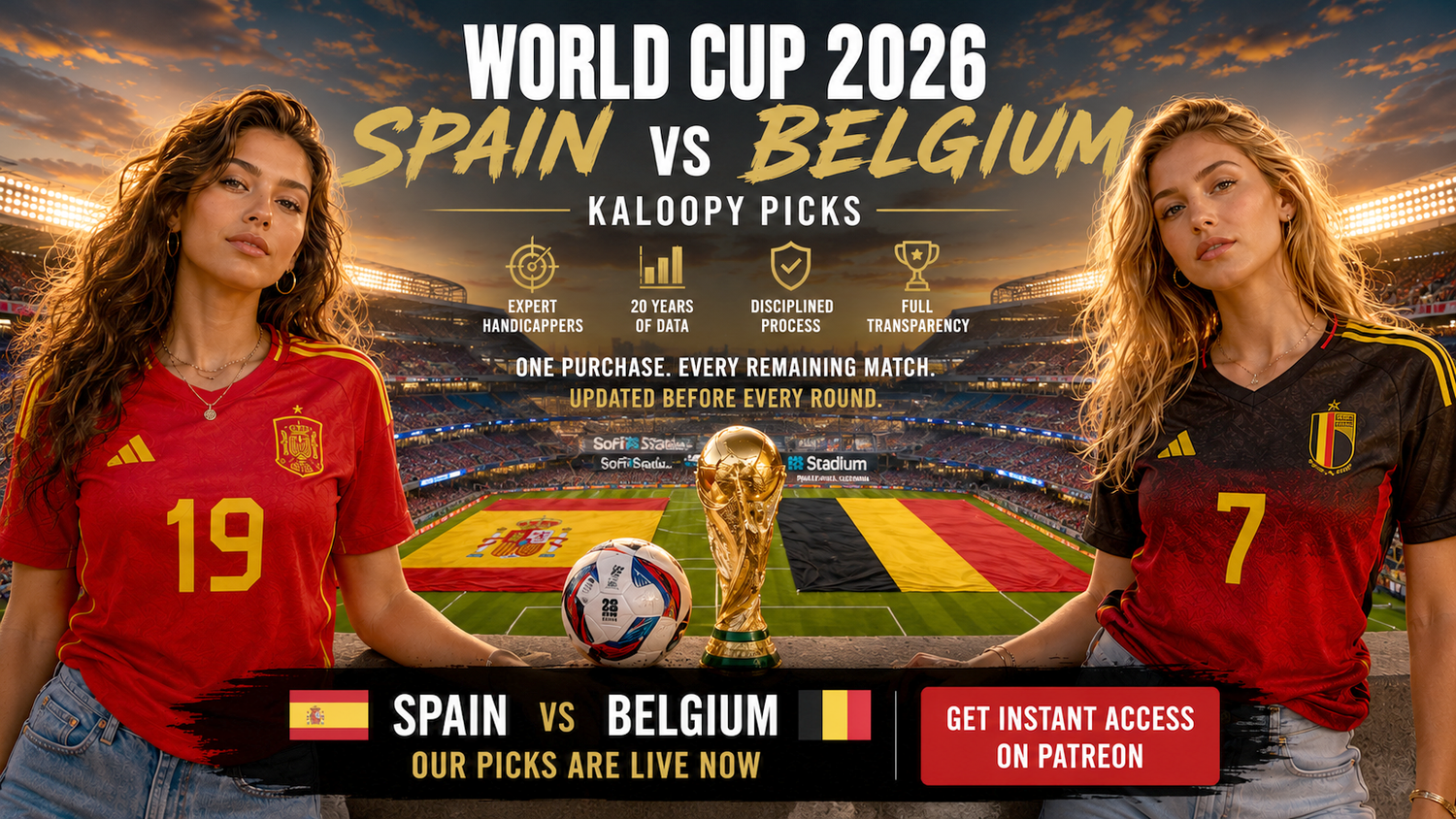 Spain vs Belgium Picks Are Now Live